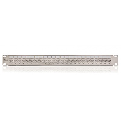 Patch panel, Cat. 6A, 24xRJ45/s, popunjen