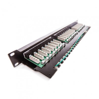 Patch panel KOMPAKT, Cat. 5E, 24xRJ45/u