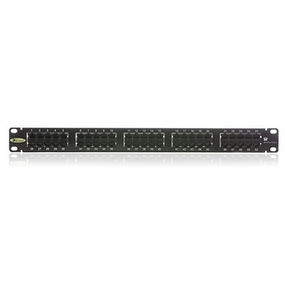 Patch panel, Cat. 3, 50xRJ45/u